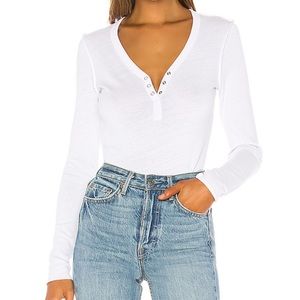 NSF Fitted Snap Henley Long Sleeve